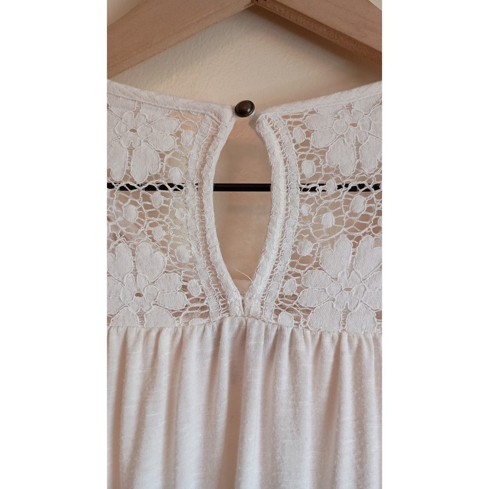 Knox Rose Ivory Lace Blouse Size XL Boho Romantic Feminine - Picture 7 of 13